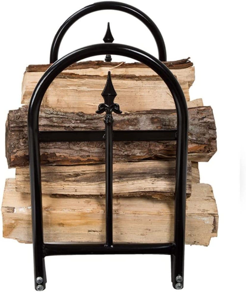 Holzregal für den Außenbereich, Metall-Brennholzregal for den Innen- und Außenbereich, pulverbeschichtet