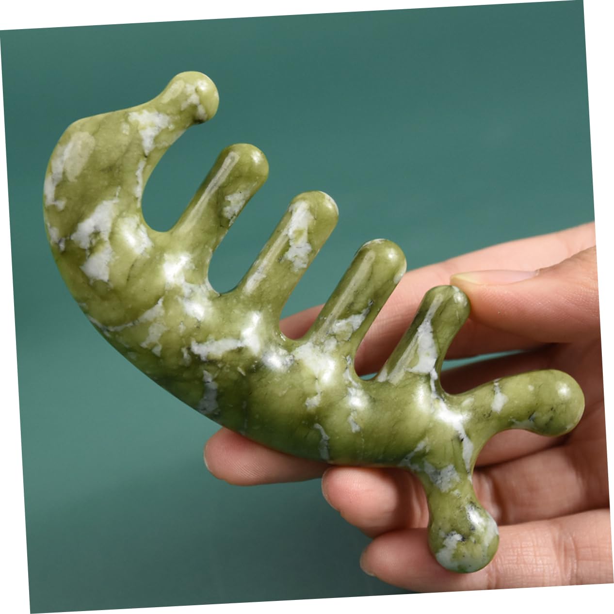 Healeved 5pezzi Pettine Massaggiante Con Design Unico Strumento Per Massaggio Del Capelluto e Scraping Facile Accessorio Per Relax e Benessere Per Uso Quotidiano e Per Familiari e Amici