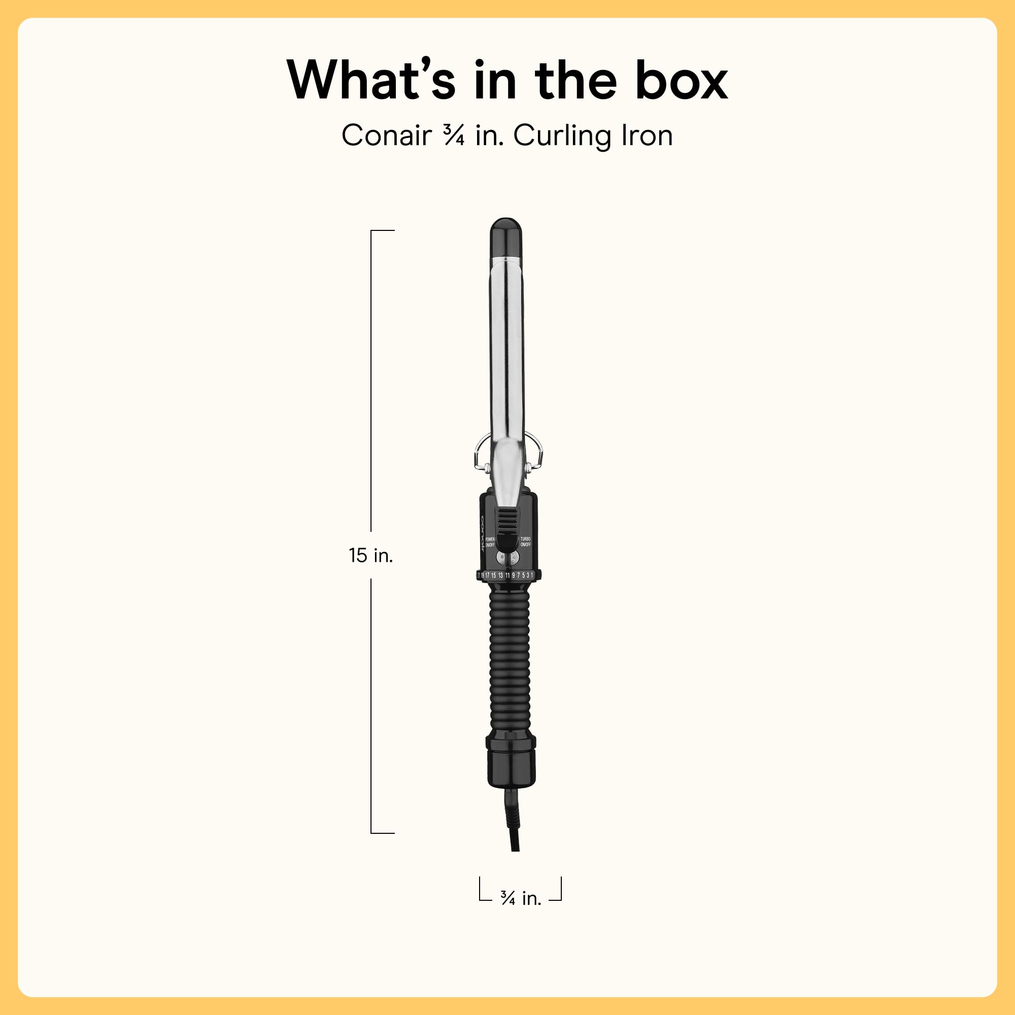 Conair 3/4" Curling Iron - Create Stunning Curls -7 Conair 3/4" Curling Iron - Create Stunning Curls -7