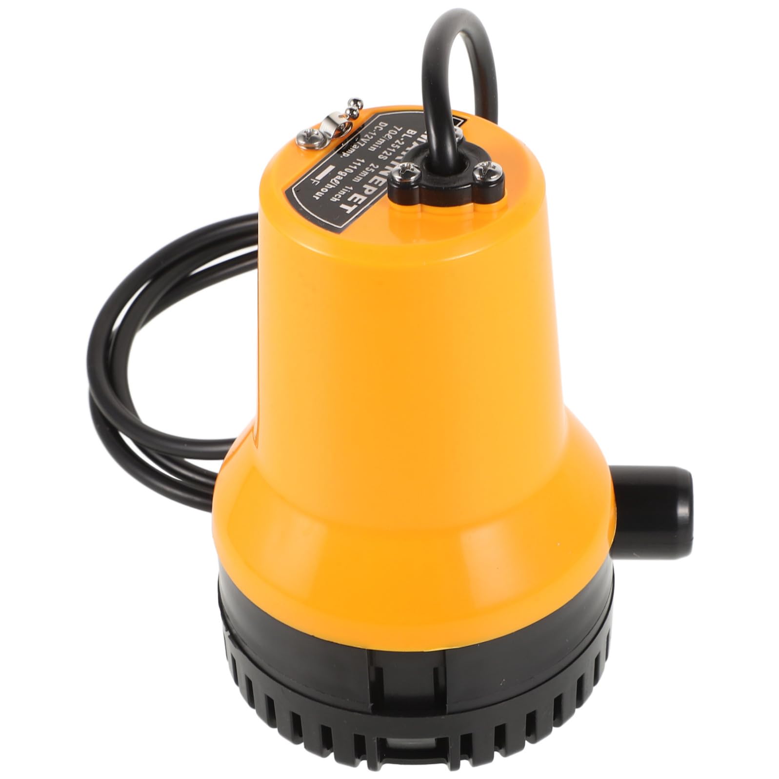 Holibanna DC Tauchpumpe Bilgenpumpe, 70KW, 12V, Kunststoff, für elektrische Kabinenentwässerungspumpe im Boot und Zuhause