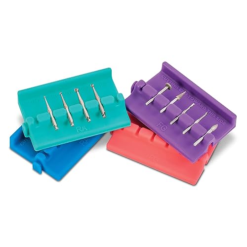 Miniatura 2 de Practicon Bur Safe Bur - Soportes para broas, color verde, paquete de 4