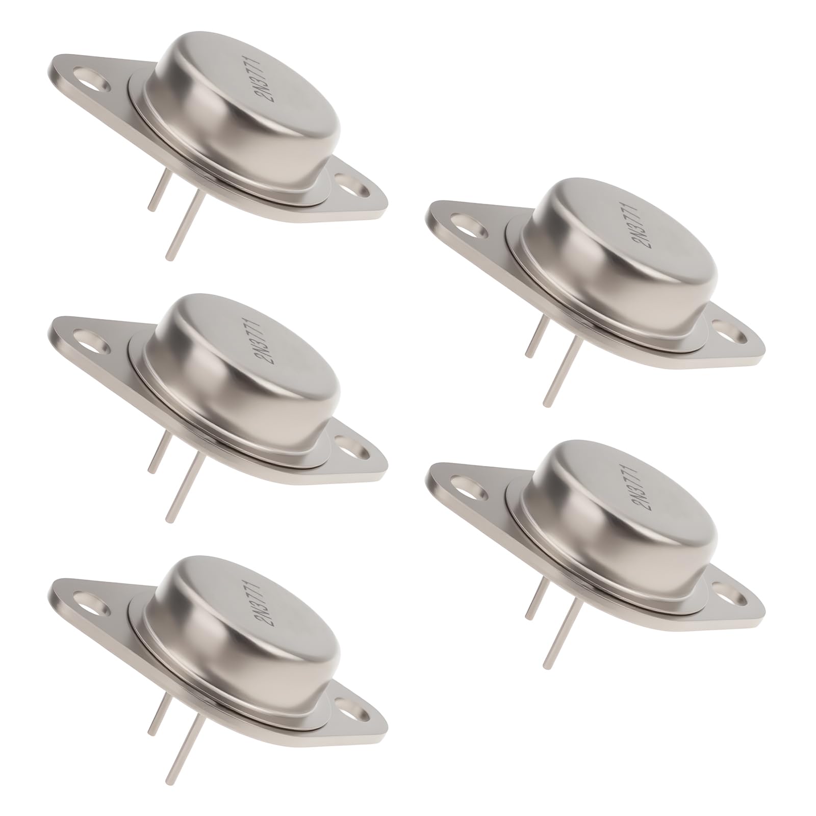 EMSea 5 Pezzi 2N3771 NPN Transistor Di Potenza Al Silicio 40V 30A TO-3 Amplificatore Ad Alta Potenza Regolatore Di Commutazione