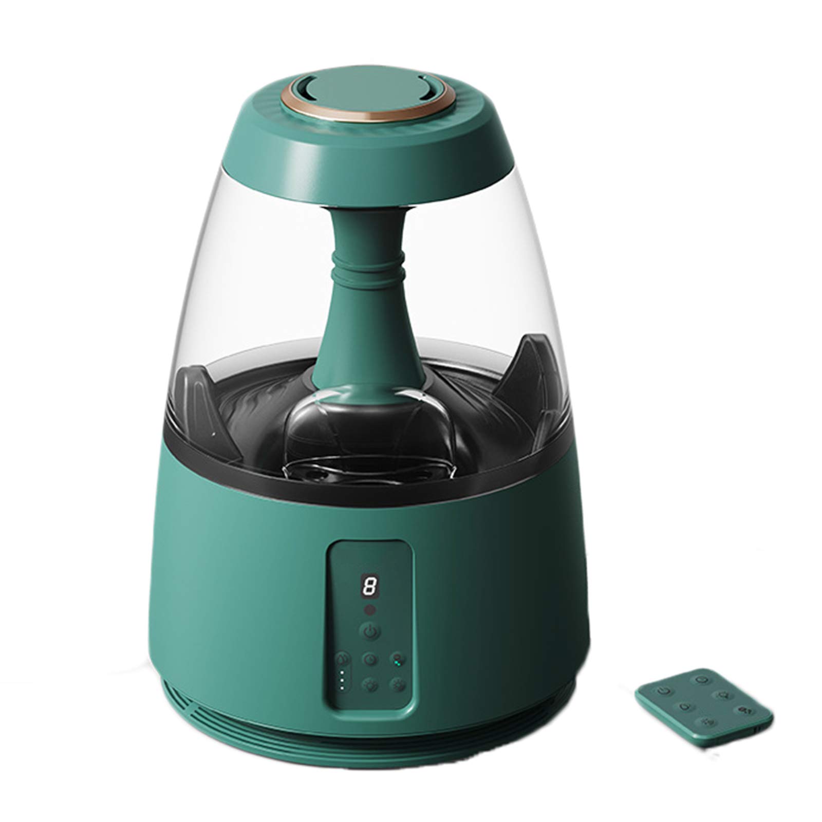 Remote Humidifier Warm Steam Vaporizer with Nightlight,1.5 Gallon Tank Dual Spray Humidifiers for Bedrooms, Baby, Kids Rooms, Green