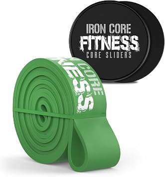 Full Body Workout Anywhere with Long Resistance Bands & Core Sliders - Portable Fitness Set for Strength Training, Flexibility, Glute Workouts & Core Conditioning at Home or On the Go