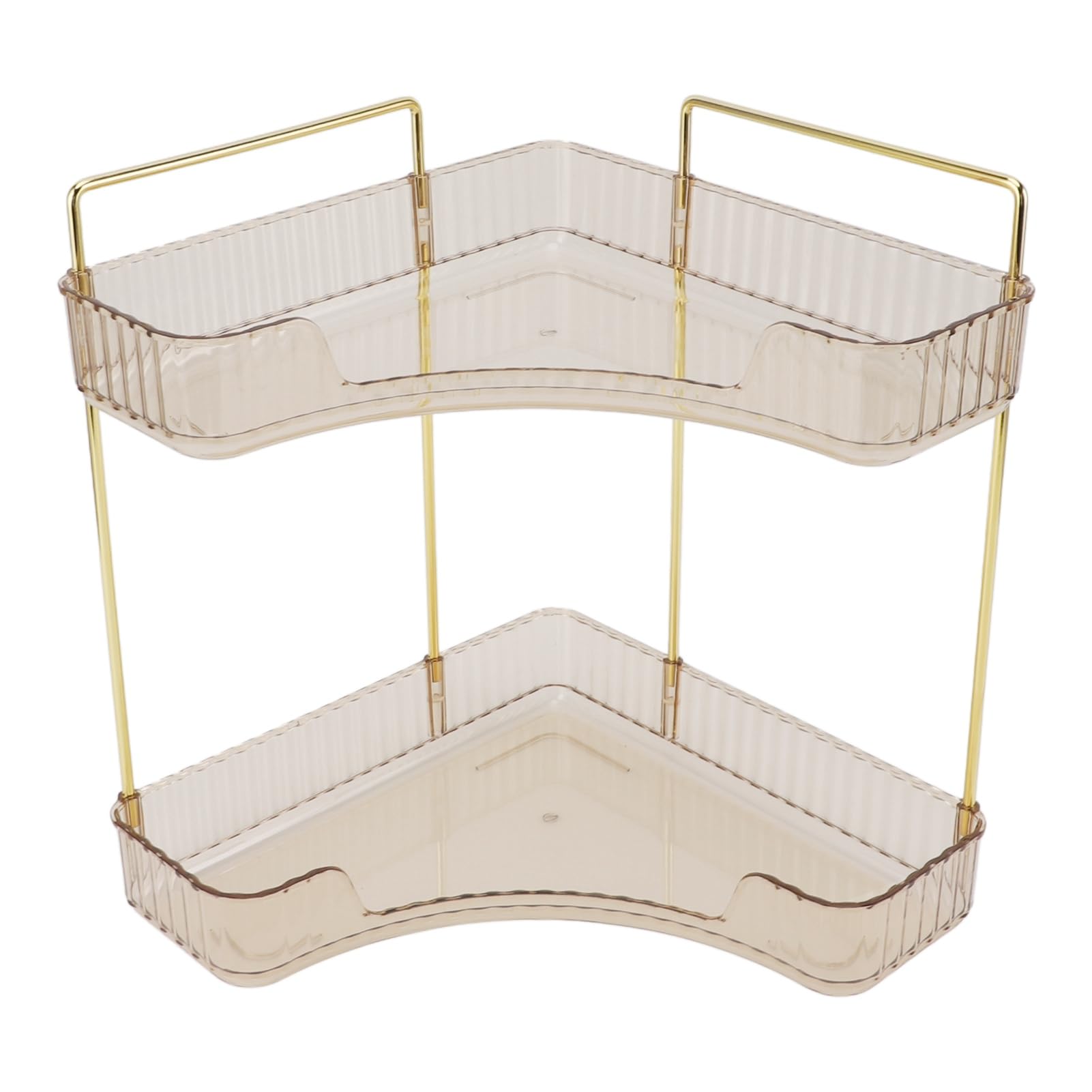 Organizador esquinero de baño AMONIDA de 2 niveles para cosméticos y cuidado de la piel (29x21x34cm)