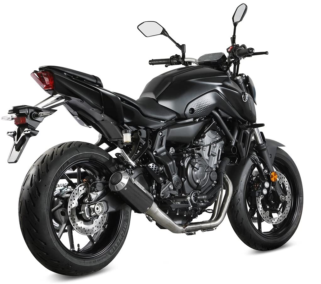 mivv scarico completo racing nocat mk3 carbonio compatibile con yamaha mt07 mt-07 2023 2024 mototopgun