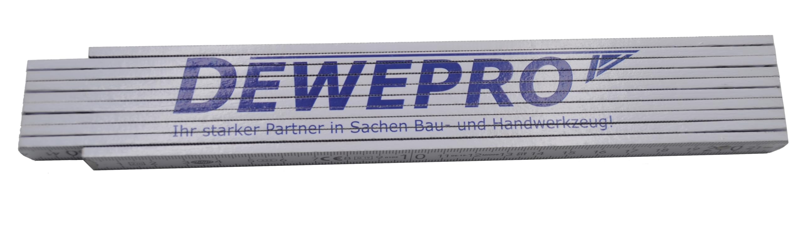NEDO® Mini-Messrad Präzisionsrad inkl. DEWEPRO Zollstock 2m - Messwerkzeug für die Streckenvermessung