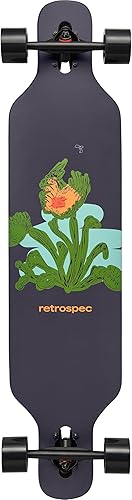 Miniatura 2 de Retrospec Rift Drop-Through Longboard Skateboard Complete Canadian Maple Wood Cruiser wDrop-Through Trucks for Commuting, Cruising, Carving &