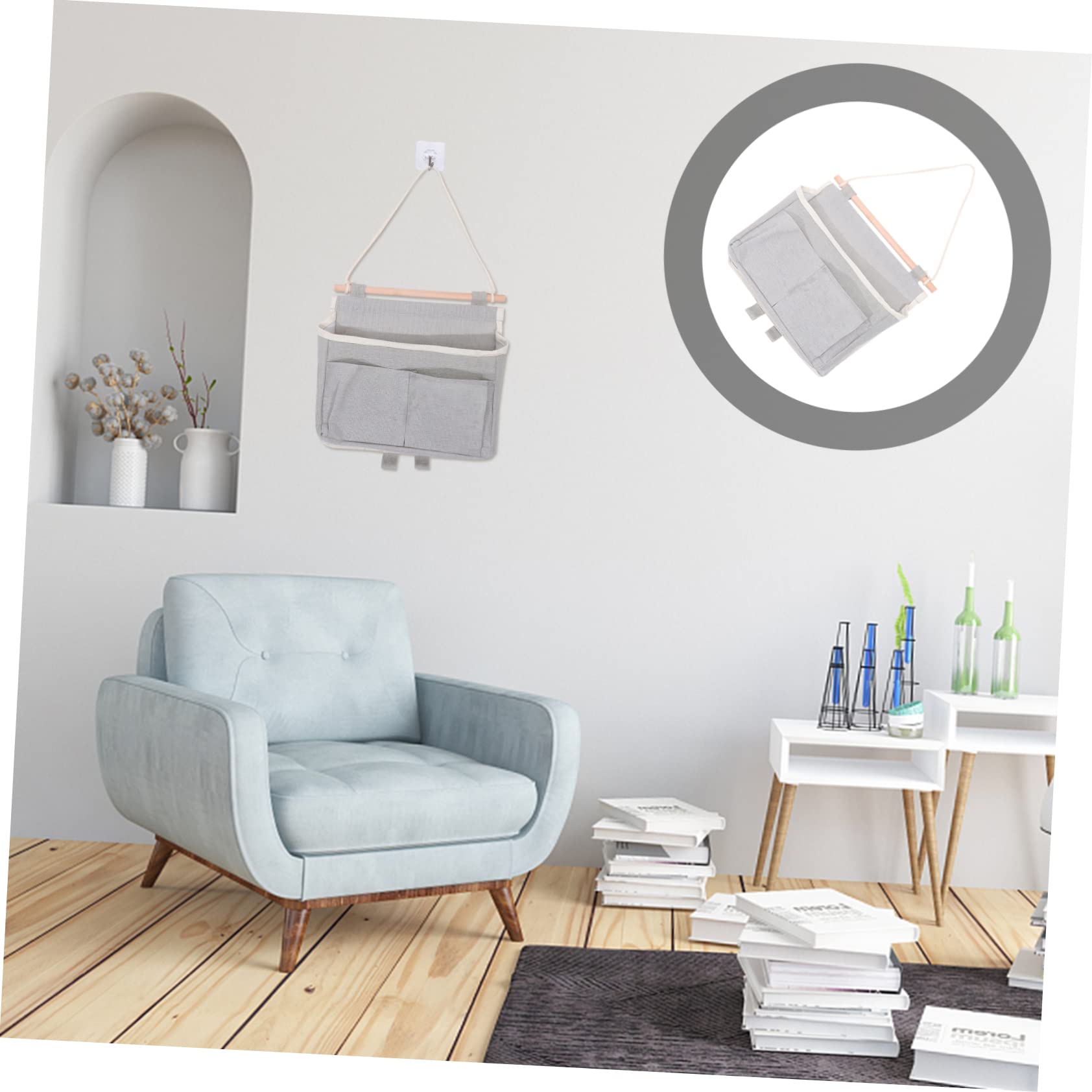 Zerodeko 4pezzi Borsa Organizzatrice Da Appendere Per Casa Multi-tasche Per Riporre Oggetti Vari Organizer Da Muro Per Cucina e Bagno