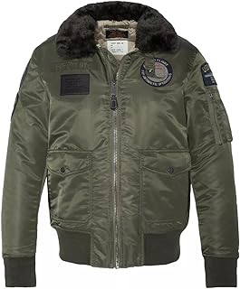 Schott NYC Oharavintrs Blouson Pilota con BADGAS Y Col FUSSE Forrado Schott Unisex Adulto