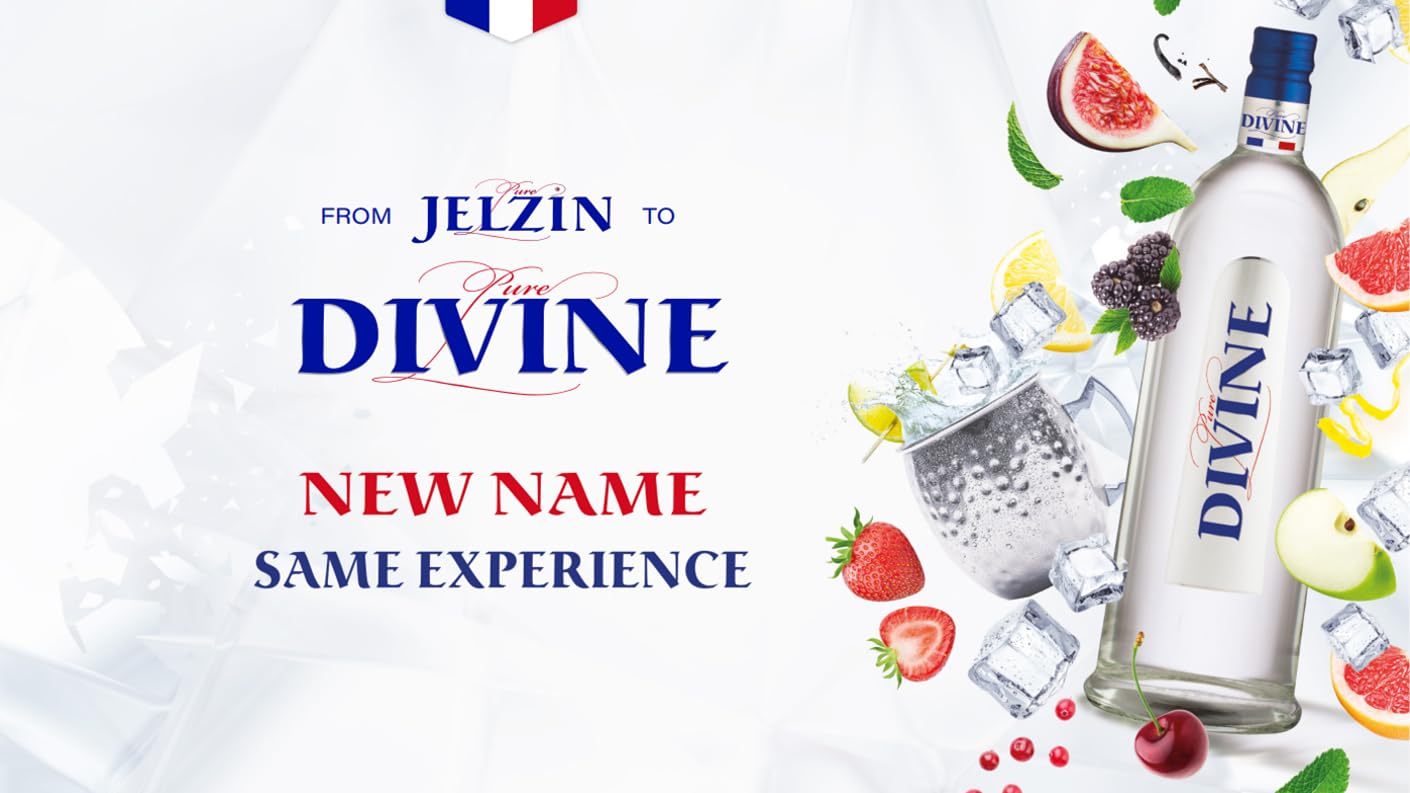 Pure Divine - Französischer Vodka aus den Nordvogesen - 37.5 Prozent Vol (1 x 1 l) (Packung mit 6)