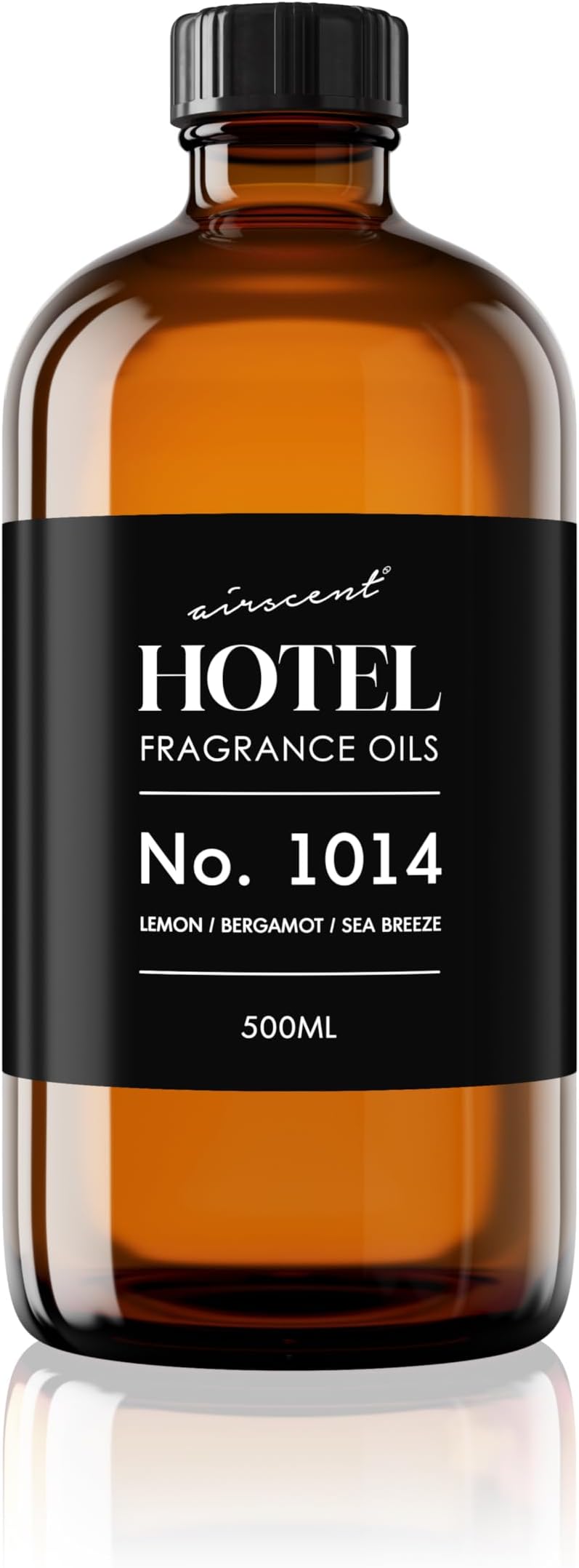 AirScent Hotel Diffuser Oil No. 1014 - The Iconic 5-Star Hotel Coastal Blend - Lemon Bergamot Sea Breeze - Fragrance Oil for Ultrasonic and Waterless Diffusers and Crafting - 500 mL