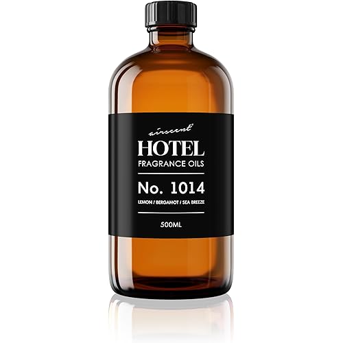 AirScent Hotel Diffuser Oil No. 1014 Inspired by The Iconic 5-Star Hotel Seaside Scent - Lemon Bergamot Sea Breeze - 500 mL Bottle - Fragrance Oil for Ultrasonic and Waterless Diffusers and Crafting