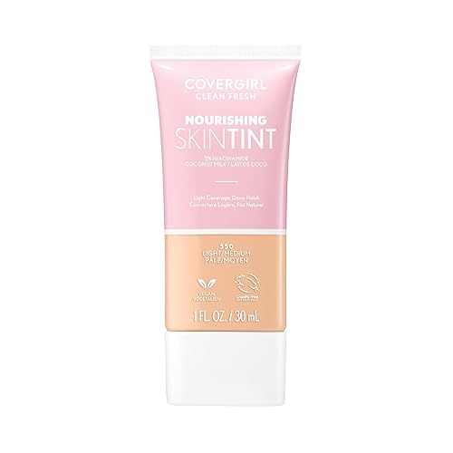 COVERGIRL, Clean Fresh Skin Milk - Base de maquillaje, tono LightMedium (claromedio), 1 unidad (el empaque puede variar)