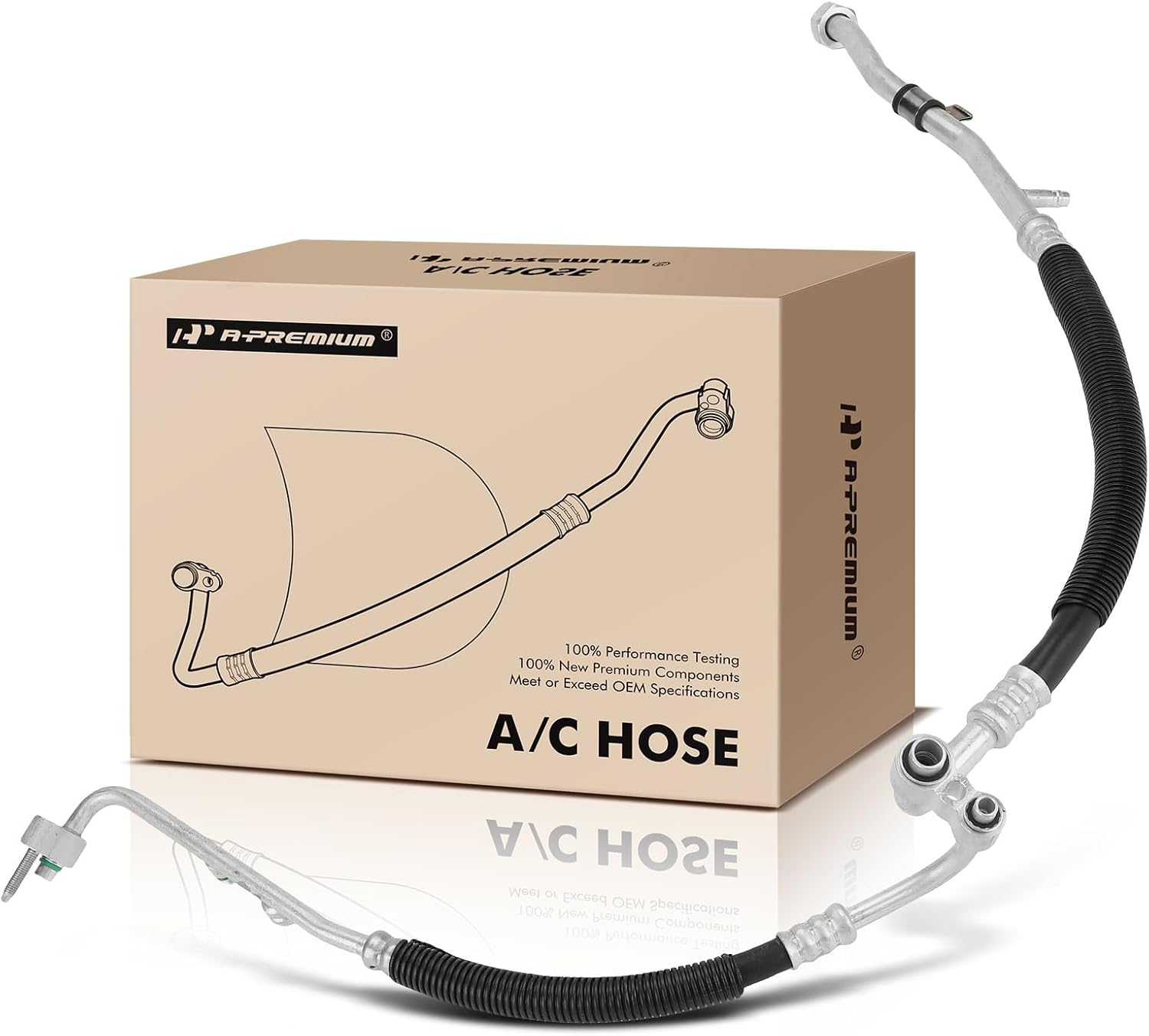 A-Premium A/C Suction and Discharge Hose Assembly Compatible with Chevrolet Cavalier 2002-2005 2.2L & Pontiac Sunfire 2003-2005 2.2L