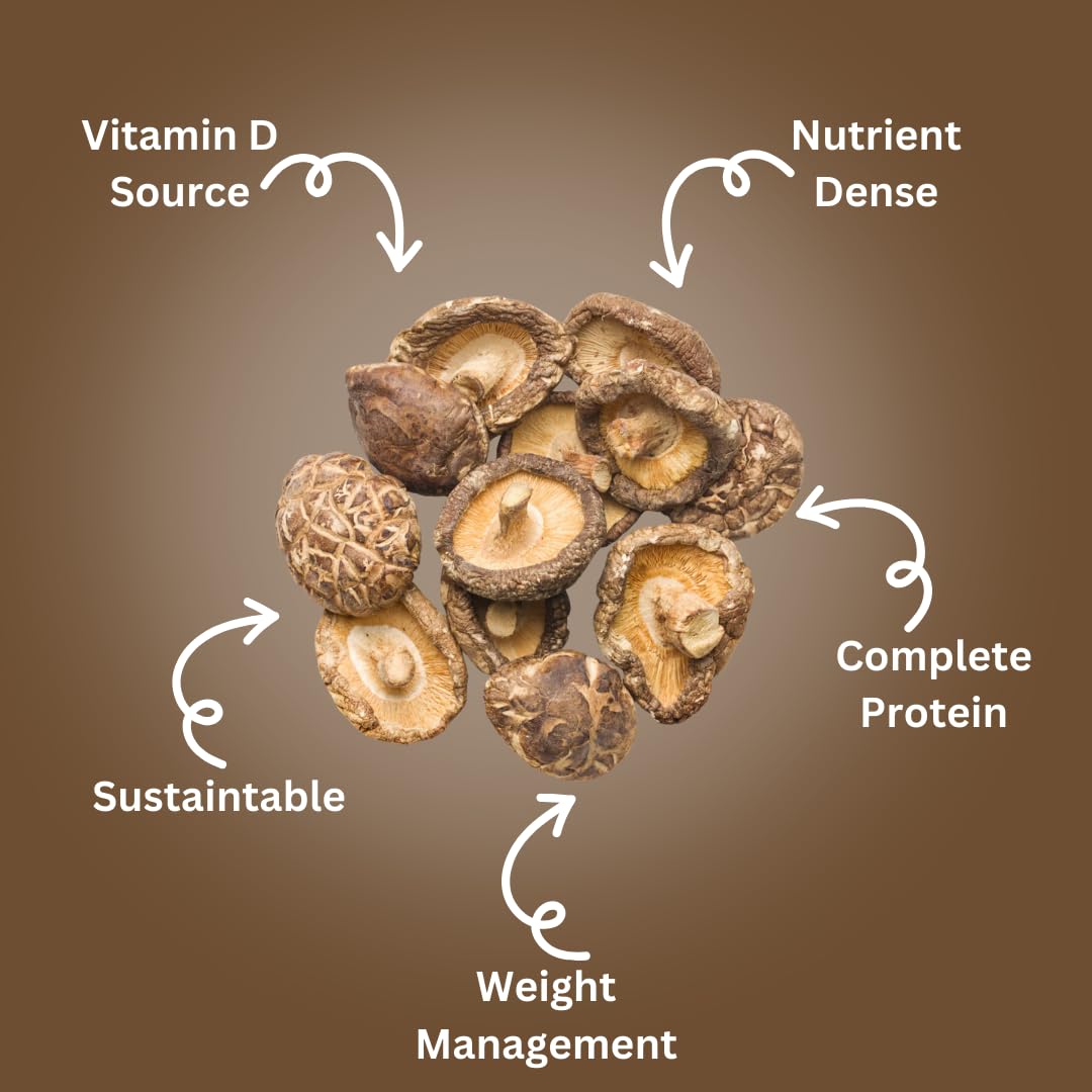 FOODESI Dried Shiitake Mushrooms 50gm - Rich Flavor, Ideal for Soups & Stir-Fries 1