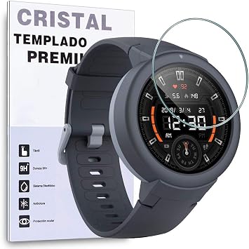 REY Protector de Pantalla para XIAOMI HUAMI AMAZFIT Verge - Verge Lite,  Cristal Vidrio Templado Premium : Amazon.es: Electrónica