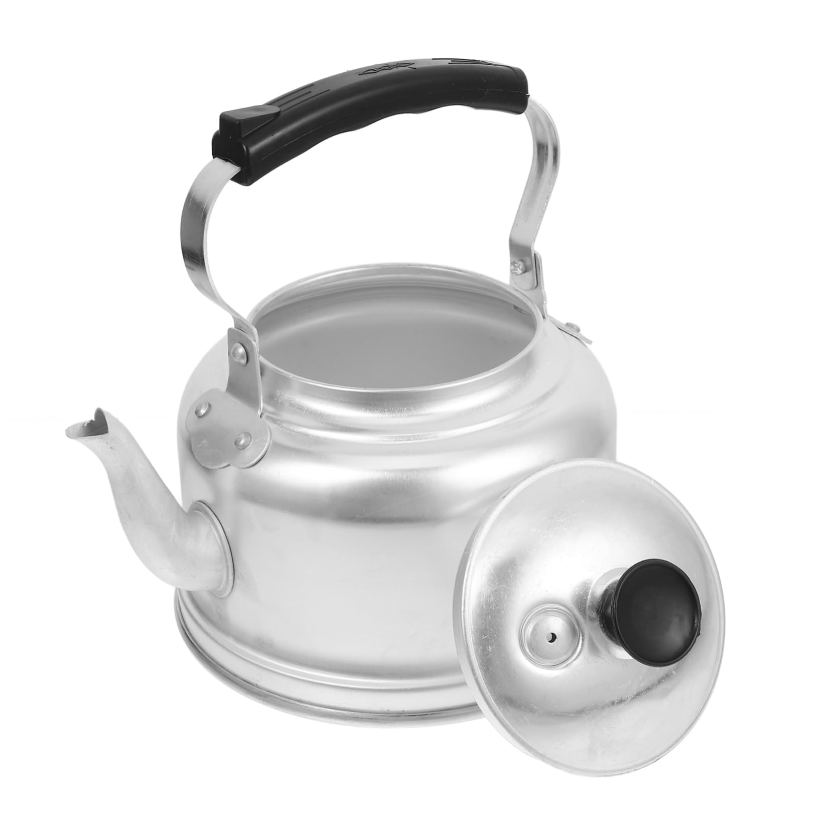 Bouilloire en Aluminium 4l Argenté, Usage sur Cuisinière à Gaz