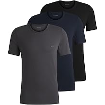 BOSS Mens TShirtRN 3P Classic Three-Pack Cotton T-Shirts