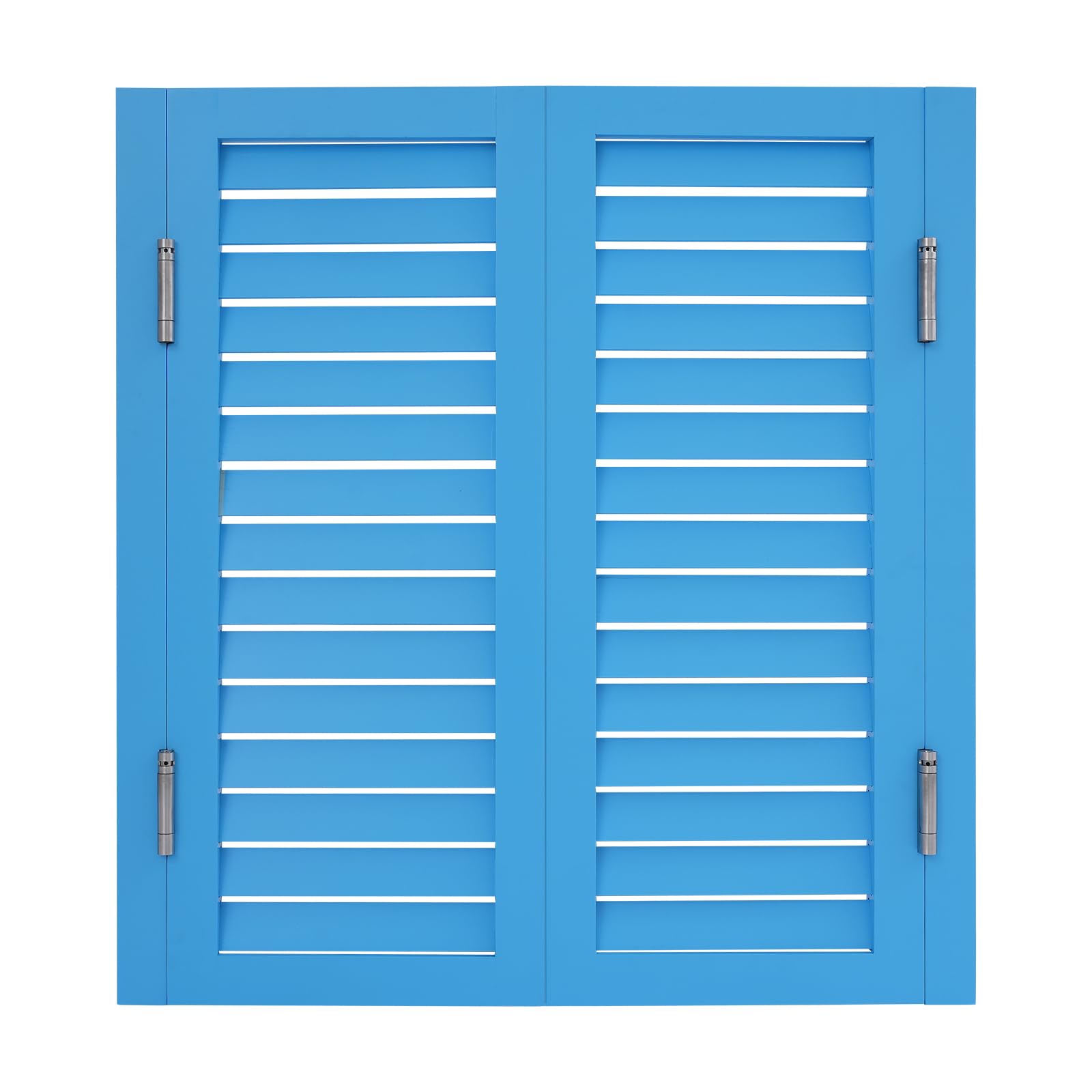 Swinging Doors, 33.46x35.4in Solid Wood Cafe Swinging Door Porch Entrance Swinging Door 180° Opening Angle for Home Cafes Restaurants Bars Cash Registers, Blue