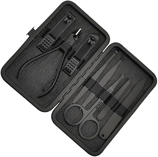 UOPYNE Juego de manicura for Hombres, Juego de manicura y pedicura, Kit de 9 uñas en Color Rosa, Kit Profesional de Cuidado de uñas de Acero Inoxidable for Mujeres, Hombres, esposos, Novios, Padres