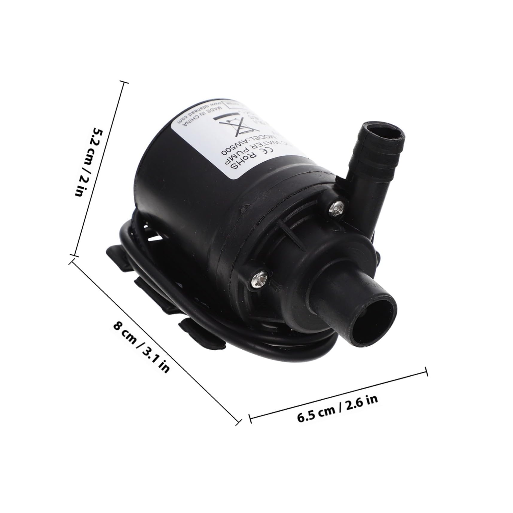 Bomba de Refuerzo Sumergible Dc 24v para Hogar, Microbomba de Plástico de Ingeniería, Bomba Presurizadora Silenciosa para Ducha y Calentador, Compatible Agua hasta 60 °c