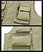 KUZMAIR Men's Outdoor Utility Fishing Vest, Multi-Pocket Safari Vest with Mesh Lining Solid Color All Seasons (US, Alpha, Large, Regular, Regular, Black)