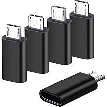 Micro USB to USB C Adapter, Type C Female to Micro usb Male Converter,5Pack