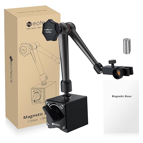 Miniatura 7 de Neoteck Soporte De Base Magnética Para Indicador De Dial Digital Pro-176lbs80kg Fuerza De Tracción - Negro