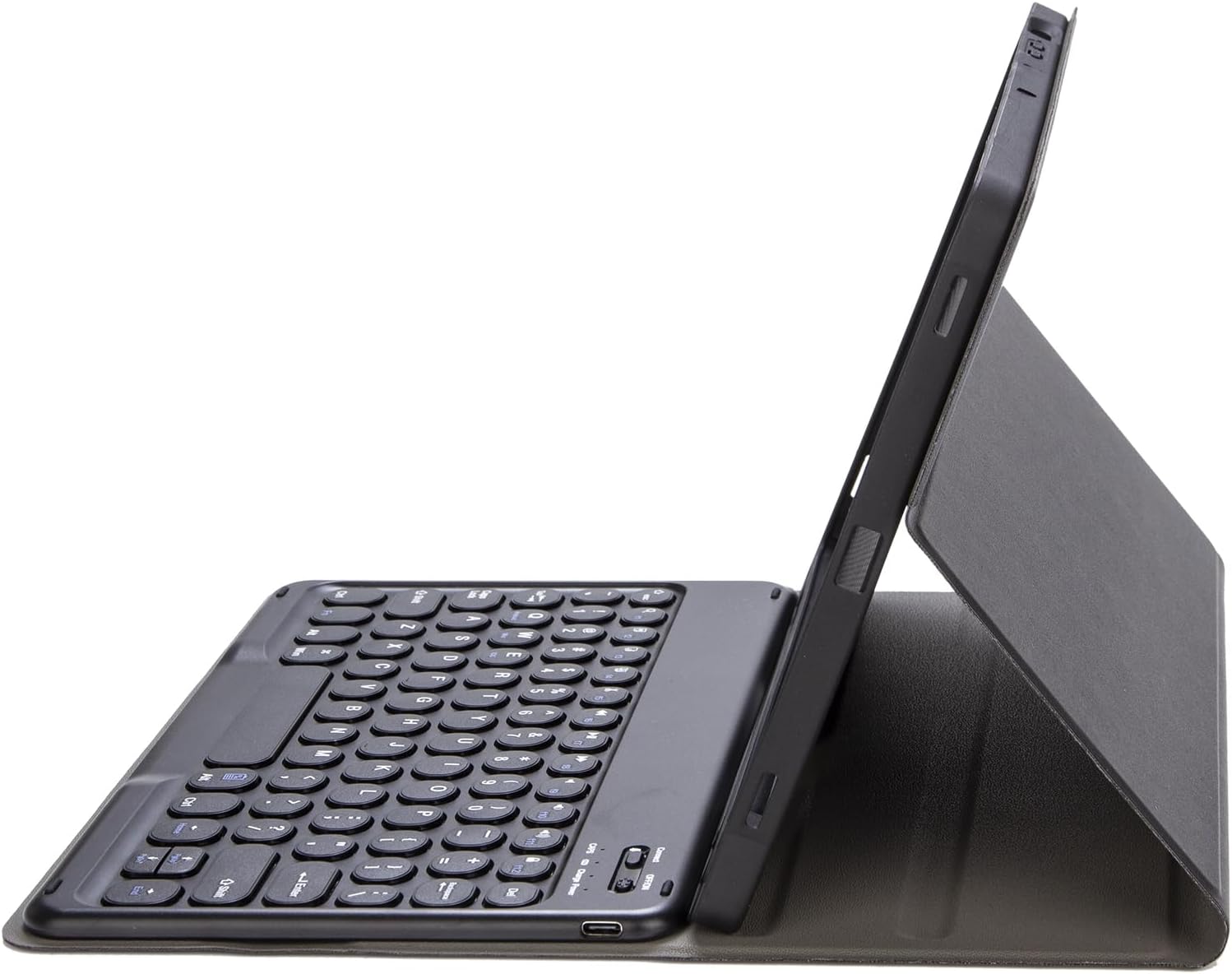 Slim Candy Colors Keyboard Case Compatible with iPad mini with S Pen Holder, Mutil Angles Stand Cover Detachable Wireless Keyboard (Black, iPad mini 2 3 4 5 (7.9 inch))
