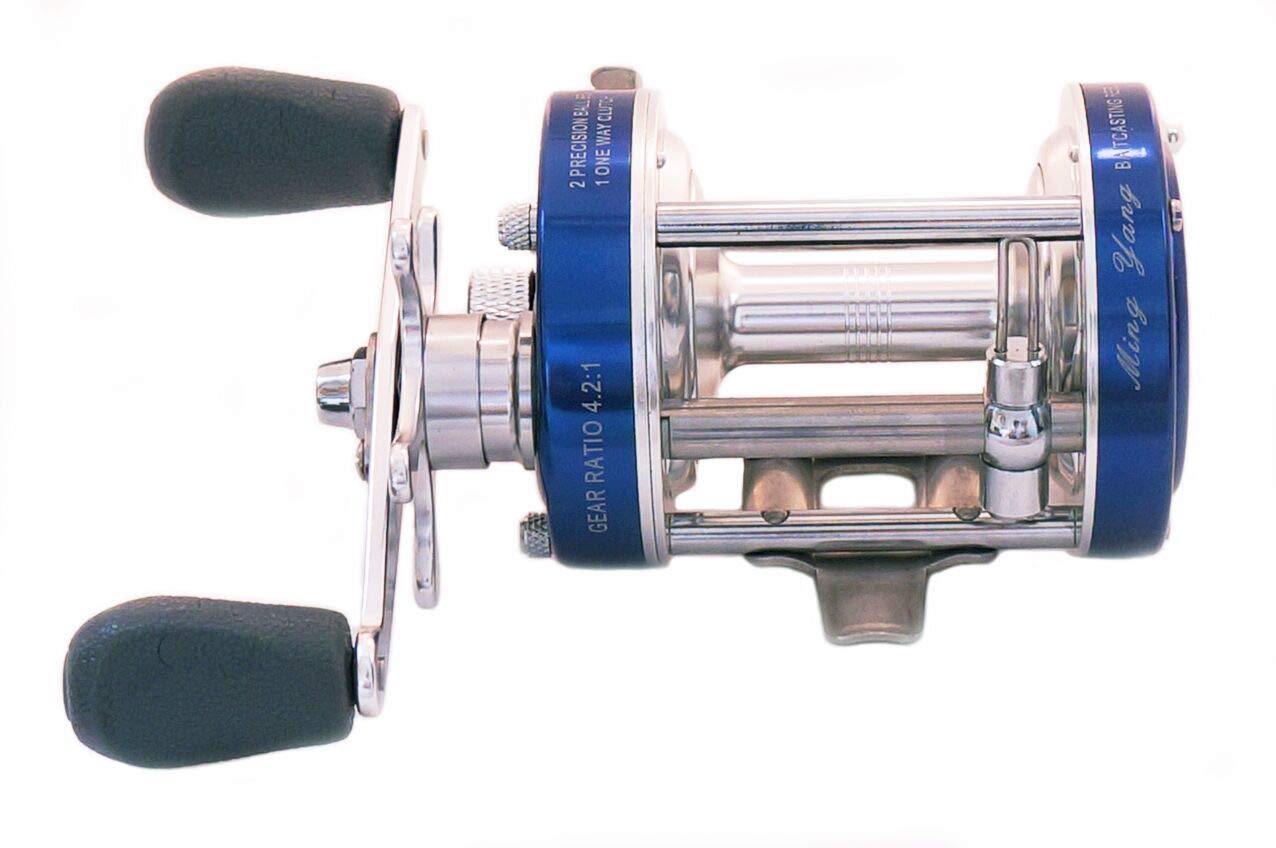 Mingyang Blue CL60 Baitcasting Fishing Reels Fishing Tackle 2+1 BB Right Handed Gear Ratio 4.2:1 : Sports & Outdoors