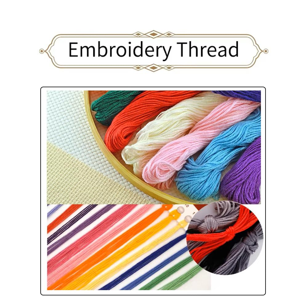 Stitchhaven Kit de broderie au point de croix 14CT Chat mignon pour débutants, ensemble complet de broderie DIY non imprimé avec motif et outils, tissu Aida et fils de qualité supérieure (Chat 2)
