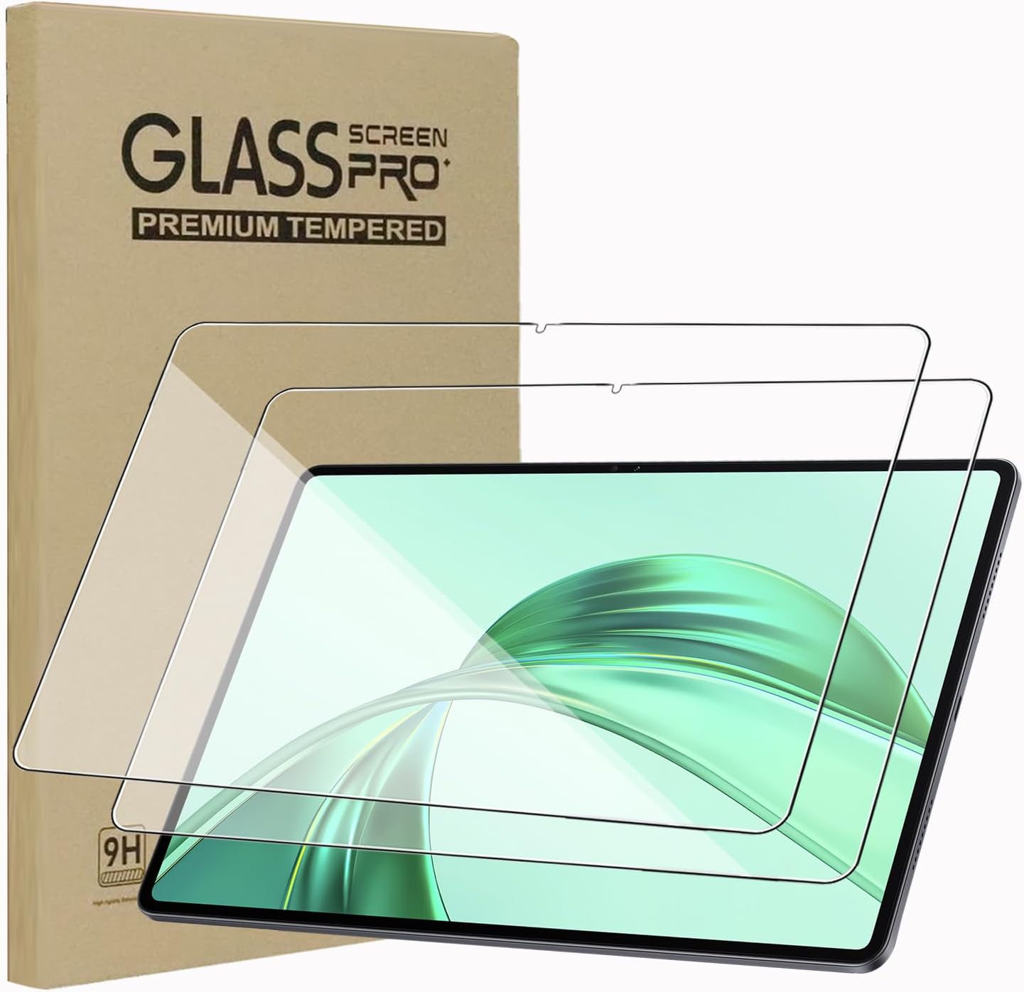KZIOACSH Screen Protector for HONOR Pad X8a/HONOR Pad X8a Kids Edition 11 Inch, 2 Pack Ultra Clear Anti-Scratch Tempered Glass [9H Hardness] Touch Sensitive Anti-Fingerprint Protective Screen Guard