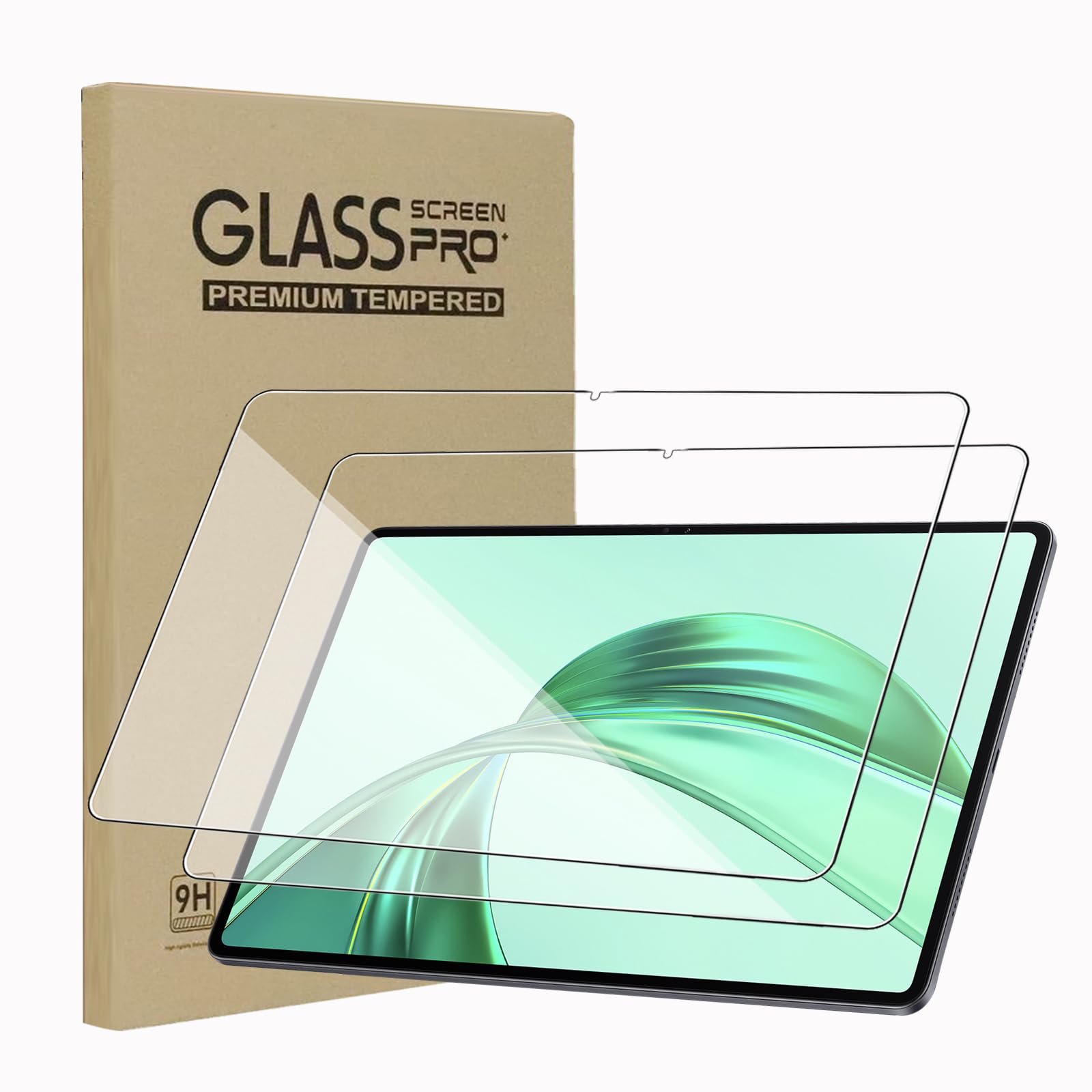 KZIOACSH Screen Protector for HONOR Pad X8a/HONOR Pad X8a Kids Edition 11 Inch, 2 Pack Ultra Clear Anti-Scratch Tempered Glass [9H Hardness] Touch Sensitive Anti-Fingerprint Protective Screen Guard