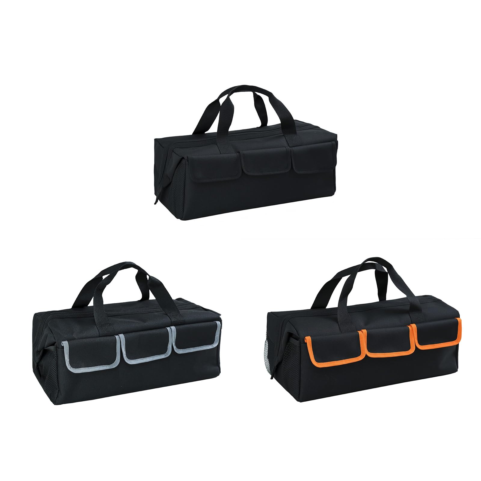 Borsa degli attrezzi di grande capacità, design sicuro con cerniera e comodi manici, perfetta per riporre gli attrezzi di lavoratori e università