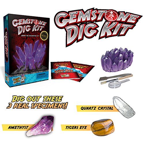 Gemstone Dig Science Kit – Excavate 3 Amazing Crystals