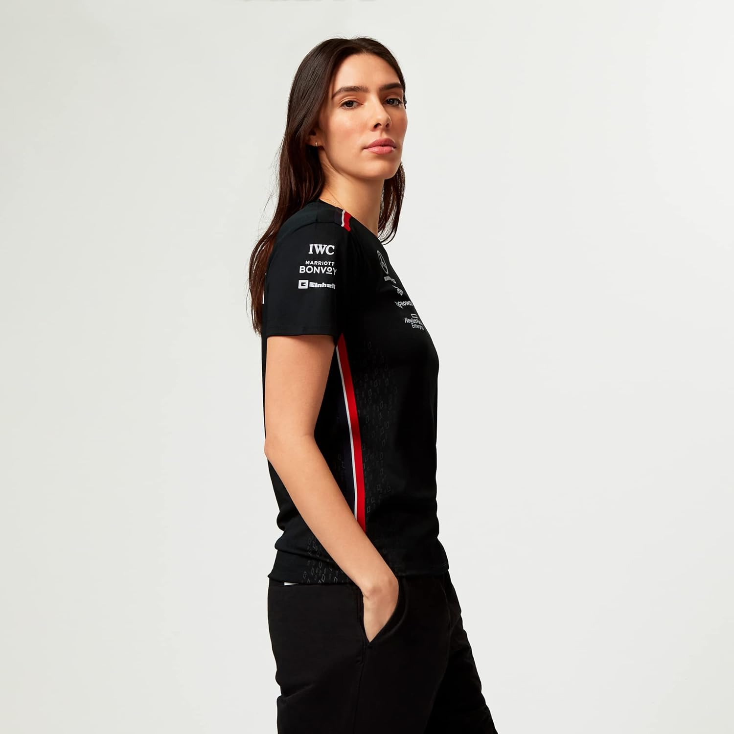Mercedes AMG Petronas Formula One Team - Womens 2023 Team T-Shirt - Black - Size: XS