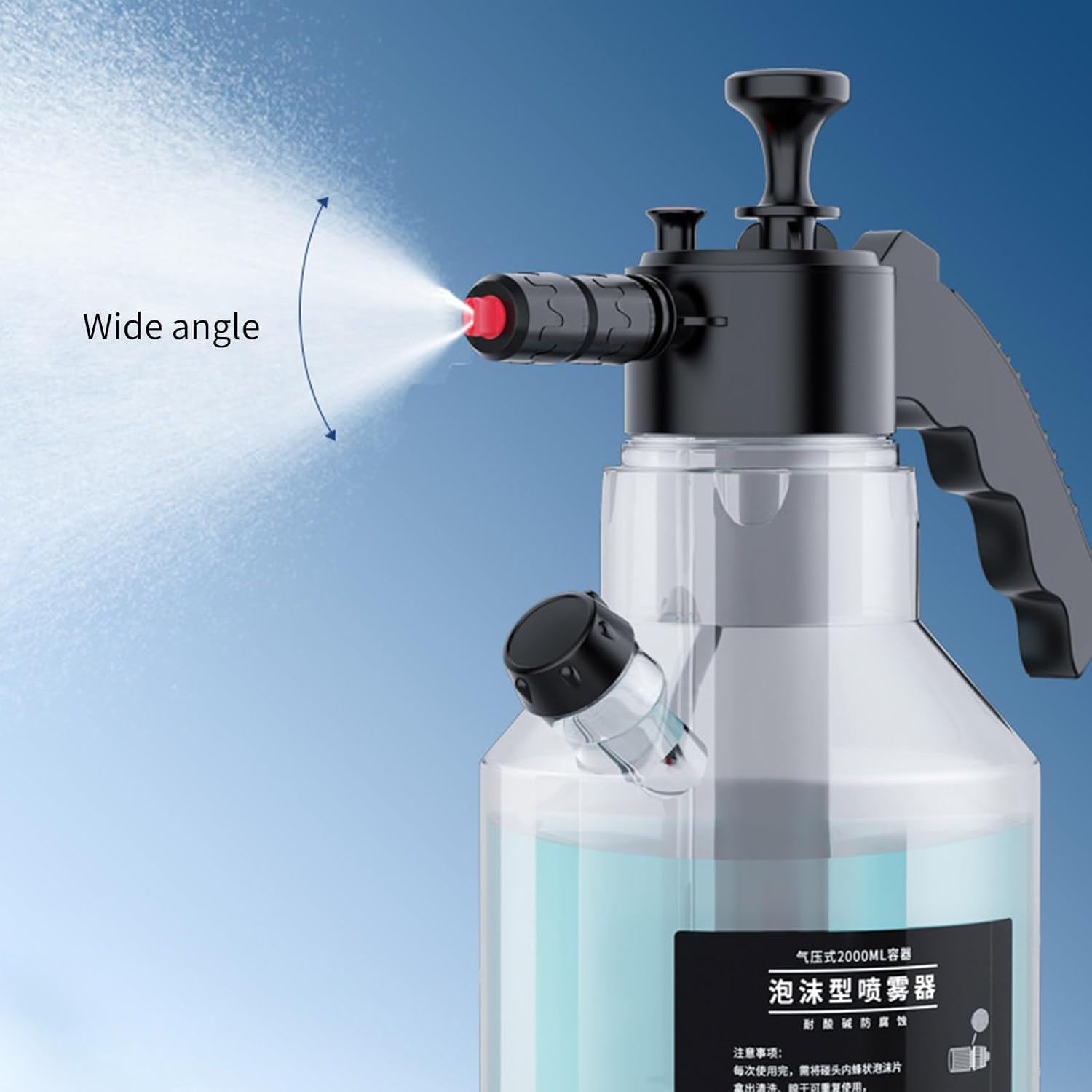 ljhnba Car Foam Sprayer 2Liters Snow Pumps Action Pressure Bottles for Garden Watering Water