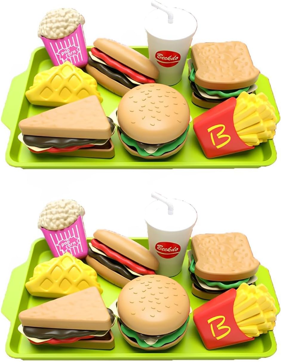 18PCS Toy Food, Play Food, Play Food Sets for Children Kitchen, Toy