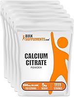 Vista 6 de BulkSupplements. com - Polvo de citrato de calcio - Suplementos de calcio para mujeres - Suplementos de calcio veganos - Polvo de calcio