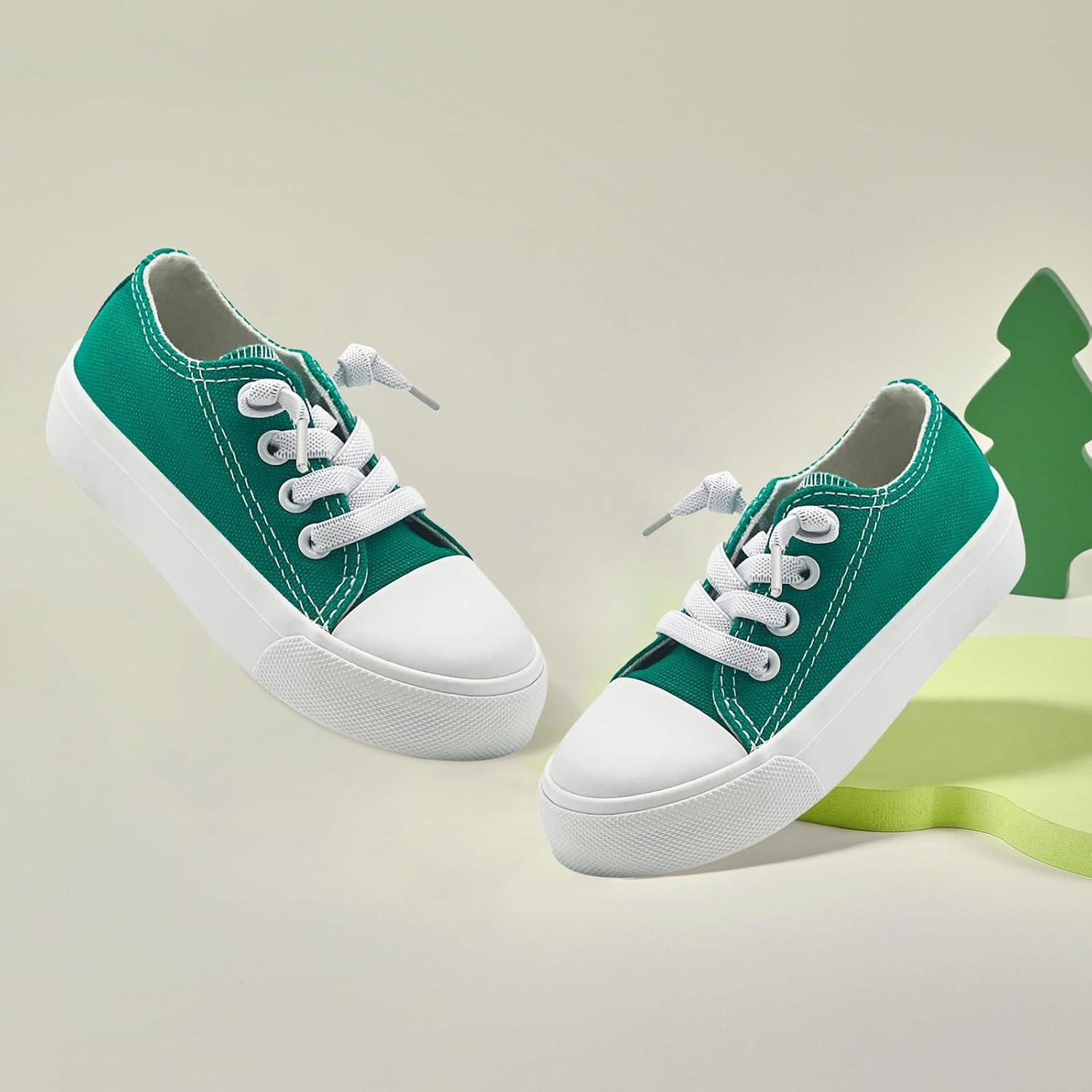 xinran&shengli Toddler Kid Canvas Shoes Boys and Girls Lace Up Low Top Sneakers Little Big Kids Slip On Tennis