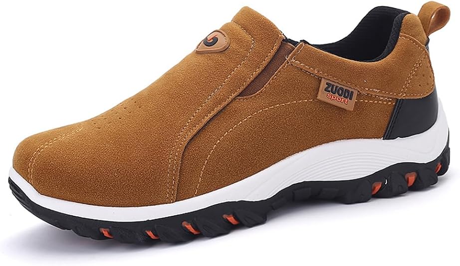 Chaussures De Randonnée Orthopédiques Pour Hommes Extra Larges MEIION OLF - Enfilage Facile, Soutien De La Voûte Plantaire, Légères Et Antidérapantes