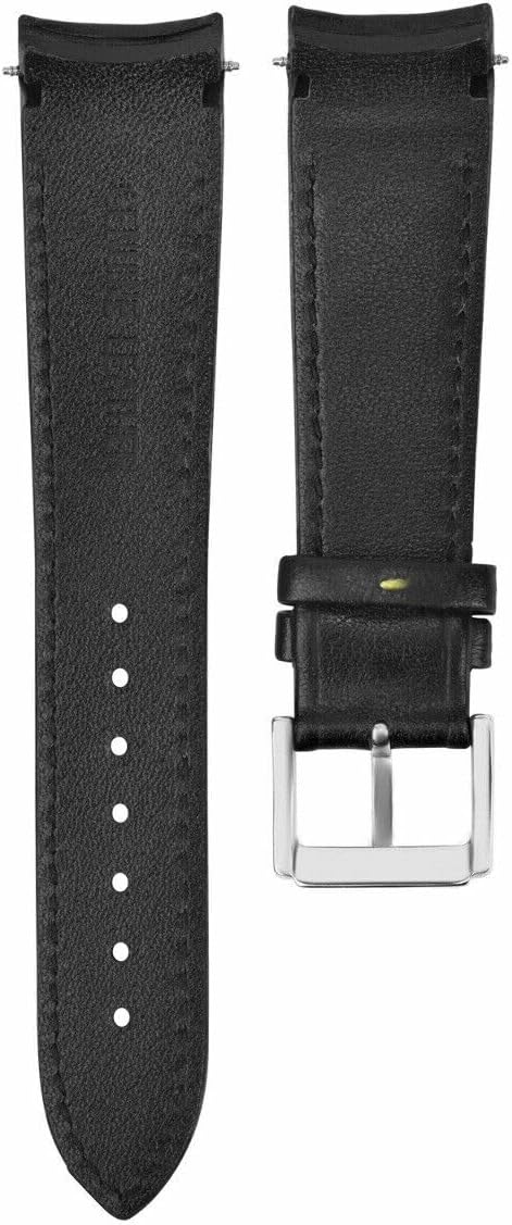 Ewatchparts 21mm Curved Leather Watch Band Strap Compatible With Seiko Sportura SNAE80P17T62-OKV Yellow