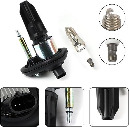 Vista 146 de Paquete de 6 bobinas de encendido UF617 y bujías de iridio compatibles con Infiniti EX37 FX37 G37 M37 Q50 3.7 3.7L V6 2008-2014 Reemplazar #