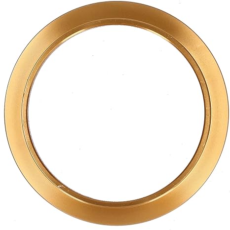 58MM Coffee Dosing Ring Replacement AntiFly Powder Cover Dosing Funnel Coffee Machine Parts (Gold)