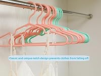 Vista 5 de 100 perchas antideslizantes para ropa de recién nacidos, para ropa de recién nacidos, para niños, niñas y niños pequeños