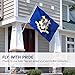 Anley Fly Breeze 3x5 Foot Connecticut State Polyester Flag - Vivid Color and Fade Proof - Canvas Header and Double Stitched - Connecticut CT Flags with Brass Grommets 3 X 5 Ft