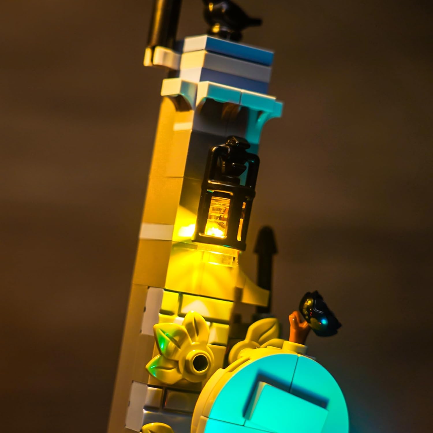 LED Lighting Compatible with LEGO Wednesday 76780,Light Kit Compatible with LEGO Wednesday Doll a Stand with Black Dahlias,Giving Light to Model,NOT Included The Model