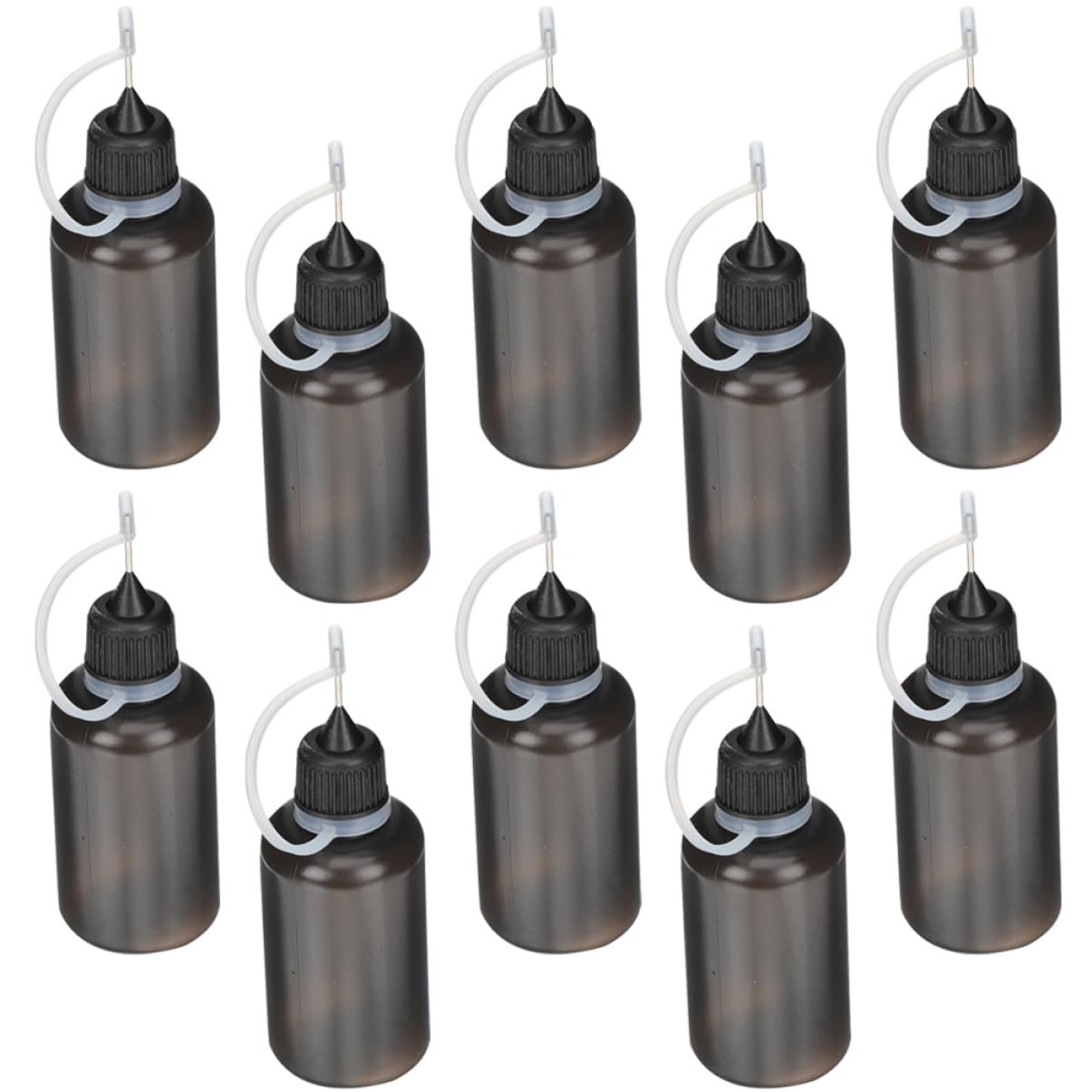 FRCOLOR 5 Sätze Ölflasche Mit Scharfem Mund Nadelspitzen-kleberflasche Quetschflasche Mit Flaschen Zum Auftragen Von Klebstoff Trinkflasche Nadelöler Sport Black 10 Stück * 5
