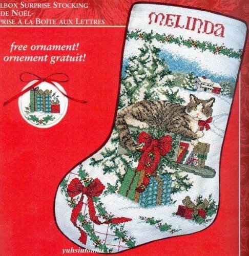 Needle Treasures Mailbox Surprise Stocking Cross Stitch Kit